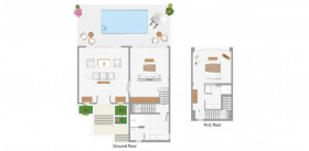 Palazzo di Lago Private Pool on the Rocs (118 m²)