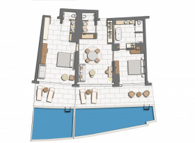 Miraggio Suite Sea View Private Pool (79 m²)