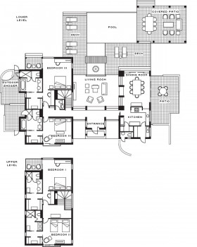 Four Bedroom Private Retreat (460 - 517 m²)