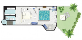 Luna Blu Suite with Private Indoor Pool