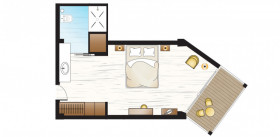 Ivory Retreat with Side Sea View (27 m2)