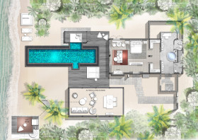Beach Villa with pool