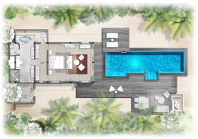 Premier Oceanfront Bungalow with pool