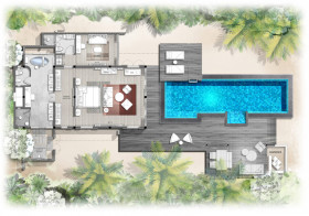 Family Ocean Front Bungalow with pool