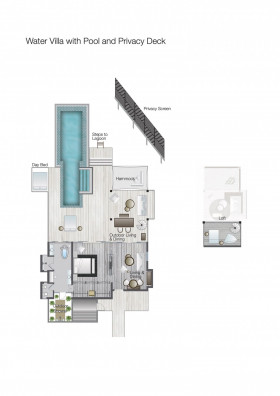 Water Villa with Pool - Partial Sea View