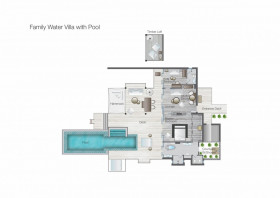 Sunrise Family Water Villa with Pool