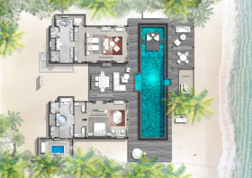 Two Bedroom Oceanfront Villa * /