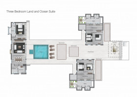 Three-Bedroom Land and Ocean Suite