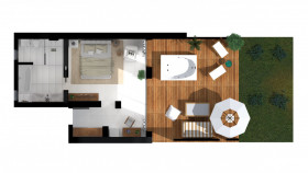 Pavilion Retreat Garden View with Outdoor Jacuzzi HLS