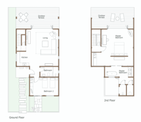Two-bedroom Beach House (178 m2)