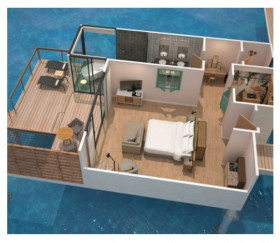 Sunrise Overwater Villa (100 m²)