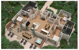 3 Bedroom Thilamaafushi Beach Vila with Pool (280 m²)