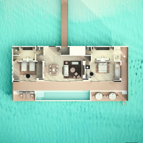 Two Bedroom Water Pool Villa