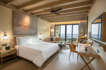 Sea View Room with Lounge Access and Balcony