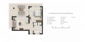 One Bedroom Suite Grand Balcony, garden view