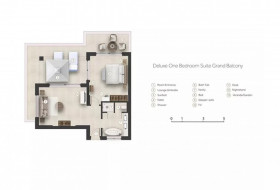 Deluxe One Bedroom Suite Grand Balcony, sea or pool view