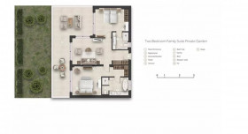 Two Bedrooms Family Suite Private Garden, garden or pool view