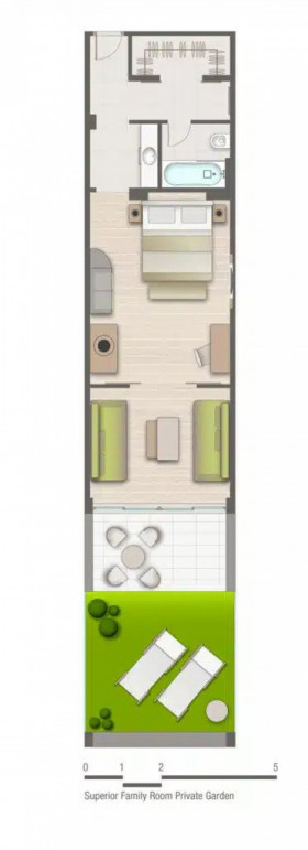 Superior Family Room Private Garden - Garden View