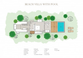 Beach Villa with Pool (93 m2)
