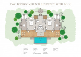Two Bedroom Beach Residence with Pool (643 m2)
