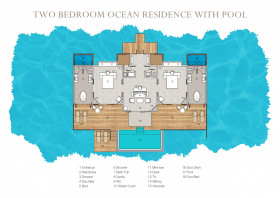 Two Bedroom Ocean Residence with Pool (393 m2)