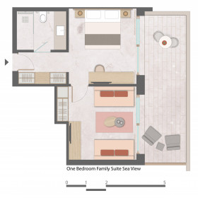 One Bedroom Suite sea view
