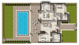 Three Bedroom Deluxe Suite Private Pool (180 m²)