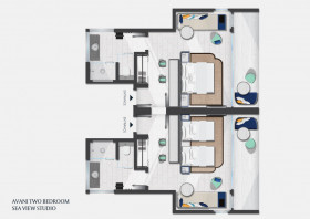 Two Bedroom Ocean View Pavilion (94 m2)