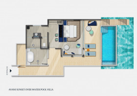 Avani Sunset Overwater Pool Villa (109 m2)