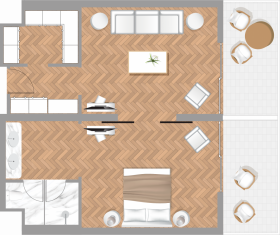 Deluxe Suite Sea View (64 m²)