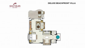 Deluxe Beachfront Villa (62 m²)