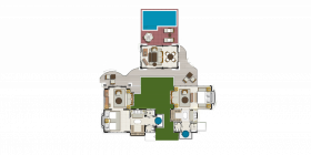 Two Bedroom Grand Deluxe Beachfront Villa with Private Pool (195 m2)