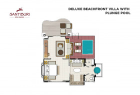 Deluxe Beachfront Villa with Plunge Pool (121 m²)