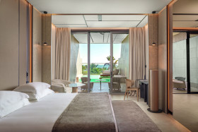 Junior Suite Sea View Upper Floor Private Pool (40 m2 + 30 m2 exteriér)