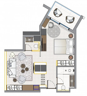 Premium Suite with Side Sea View (38 m2)