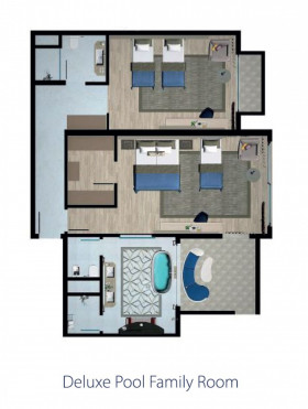 Deluxe Pool Family Room