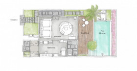 Cliff Pool Villa – One Bedroom