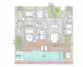 Cliff Pool Villa – Three Bedroom