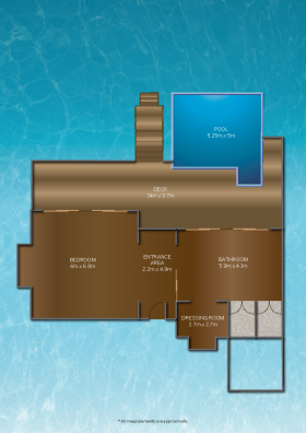 Deluxe Water Villa with Pool (190 m2, 50 víl)