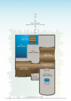 Sunset Beach Residence with Pool (440 m², 7 víl)