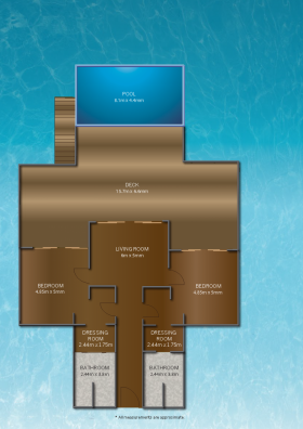 Two-Bedroom Ocean Villa With Pool (330 m², 2 vily)