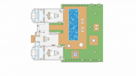 Two Bedroom  Pool Villa Deluxe Ocean Front (215 m²) (VILF3)