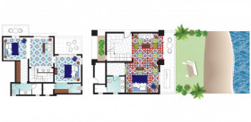 3 Bedroom Luxury Villa with Direct Access to the Beach (105 m2)