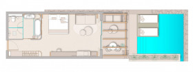The Collection Junior Suite Sea View with Private Pool (42 m2 + 20 m2 exteriér)