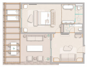 The Collection One Bedroom Suite Sea View (65 m2 + 35 m2 exteriér)