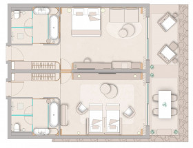 The Collection Premium One Bedroom Suite Sea View (84 m2 + 16 m2 exteriér)