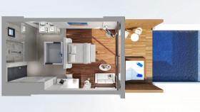 Honeymoon Suite Sea View Private Pool (58 m2)