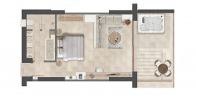 Spa Sea View Jetted Tub Suite (60 m2)