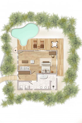 Garden Villa with Pool (55 m2)