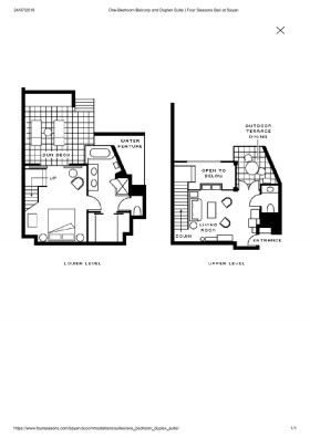 One-bedroom Duplex Suite (170 m2)